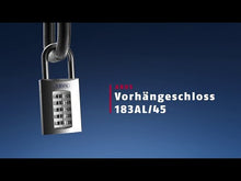 Naložite videoposnetek v pregledovalnik galerije in ga predvajajte, 183AL/45 nerjaveča obešanka na številke