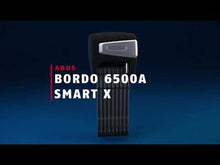 Naložite videoposnetek v pregledovalnik galerije in ga predvajajte, 6500A/110 Black SH SmartX Bordo alarm zložljiv varnostni lok