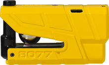 Naložite sliko v pregledovalnik galerije, ABUS 8077/12KS120 black loop Granit Detecto Yellow blokada zavornega diska z alarmom in verigo
