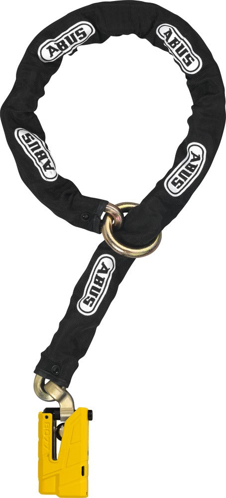 ABUS 8077/12KS120 black loop Granit Detecto Yellow blokada zavornega diska z alarmom in verigo